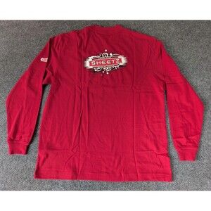 Sheetz Long Sleeve Shirt Men's Sz Medium iD Landau Red Gas Station